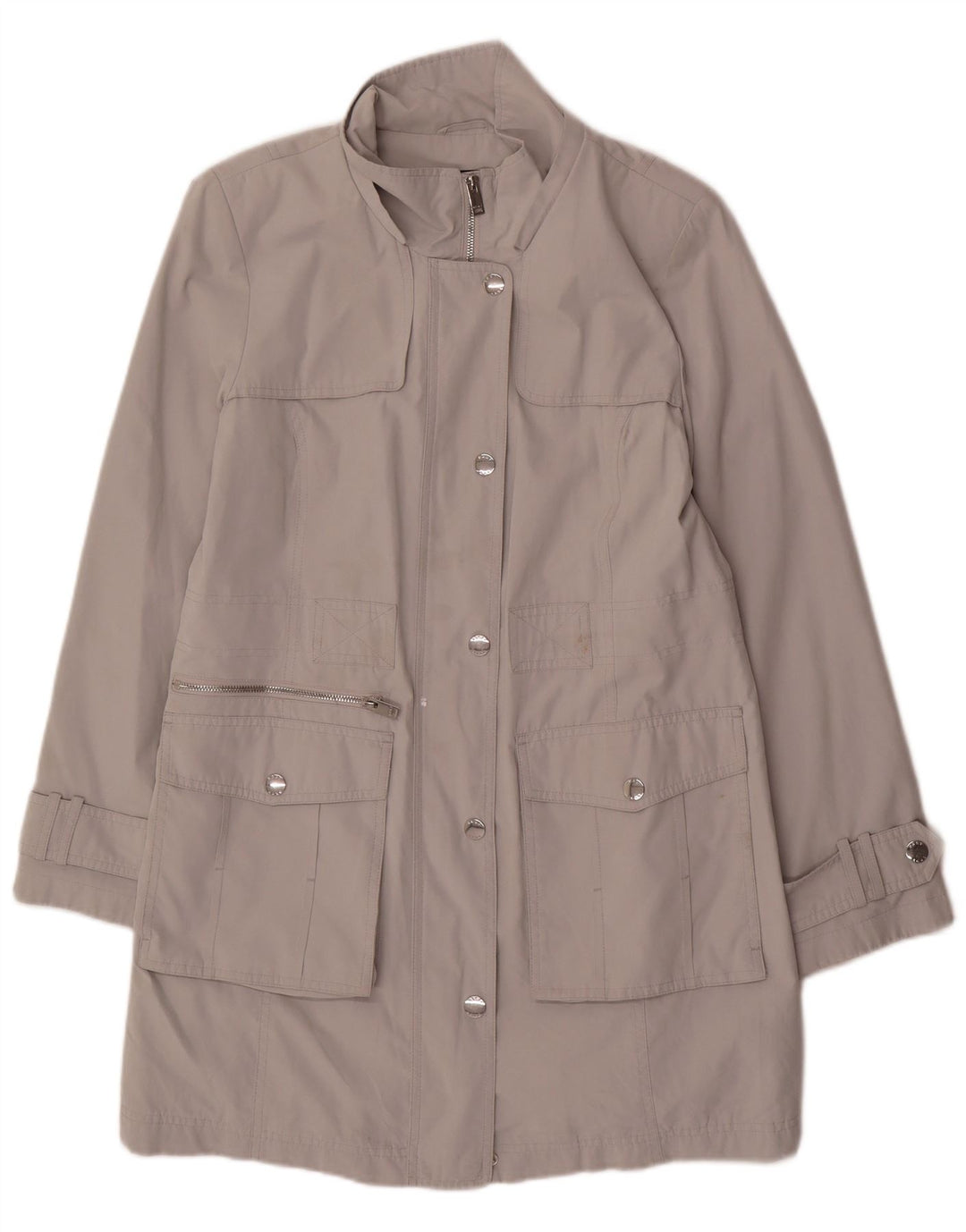 Trench pentru femei Dkny UK 14 Poliester gri mediu