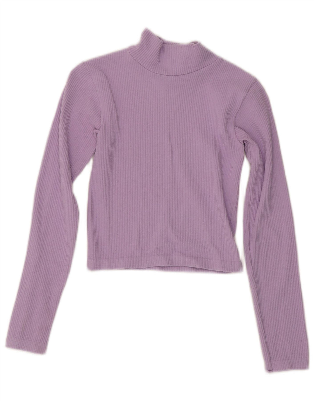 Crop Top pentru femei Zara cu mânecă lungă UK 10 Mic Violet