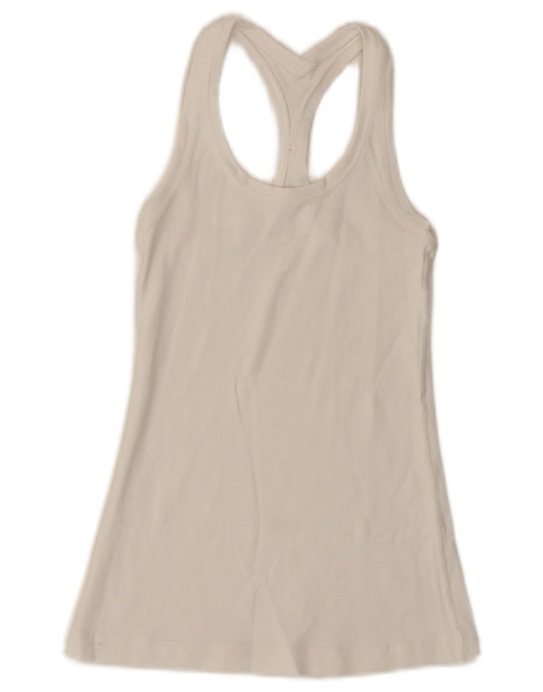 Lululemon Femei Vest Top UK 4 XS Alb