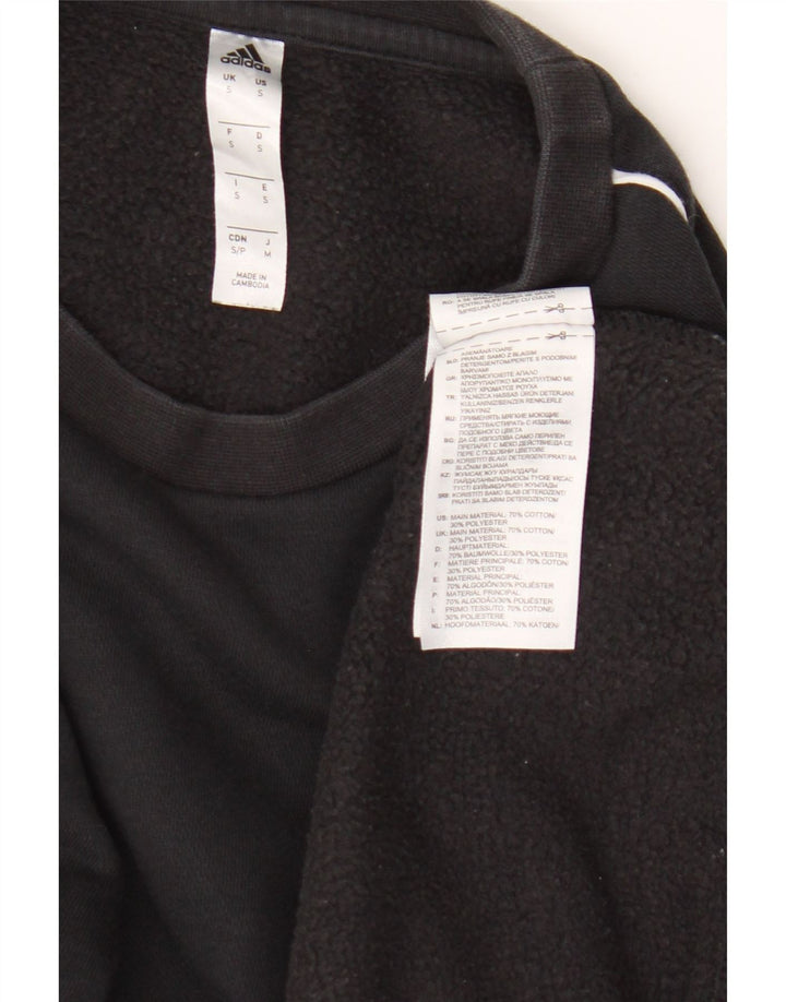 Hanorac pentru bărbați Adidas Jumper mic, negru, bumbac