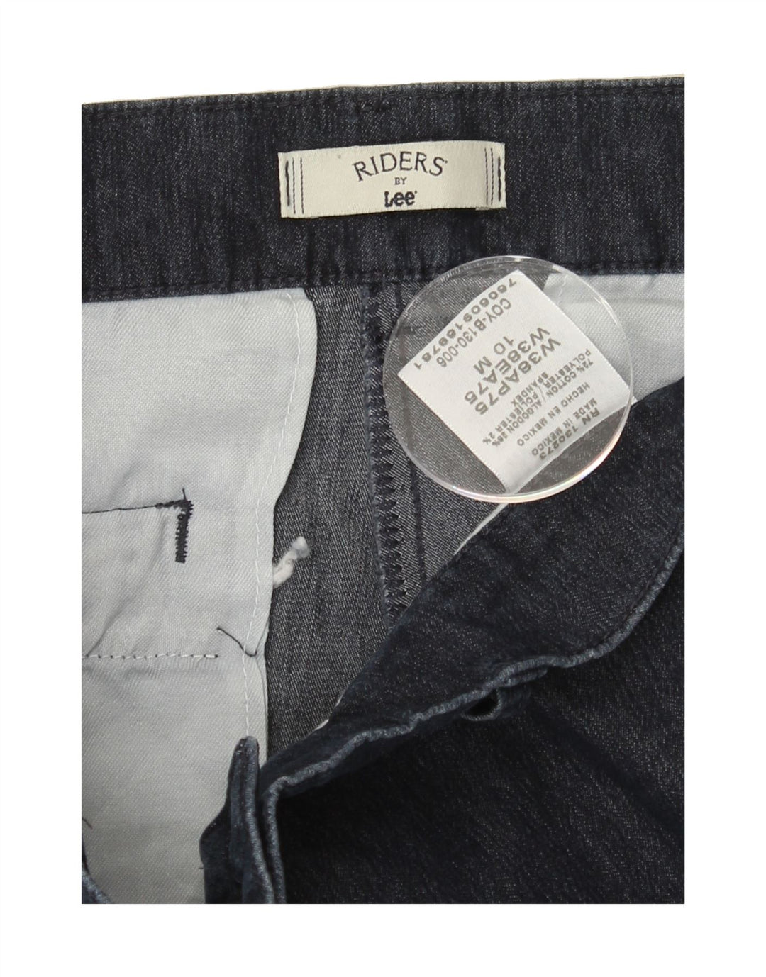 LEE Womens Capri Jeans US 10 Large W32 L20 Navy Blue Cotton Vintage Lee and Second-Hand Lee from Messina Hembry 