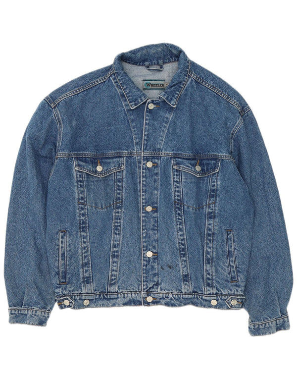Jachetă de blugi vintage pentru bărbați UK 42 XL, bumbac albastru