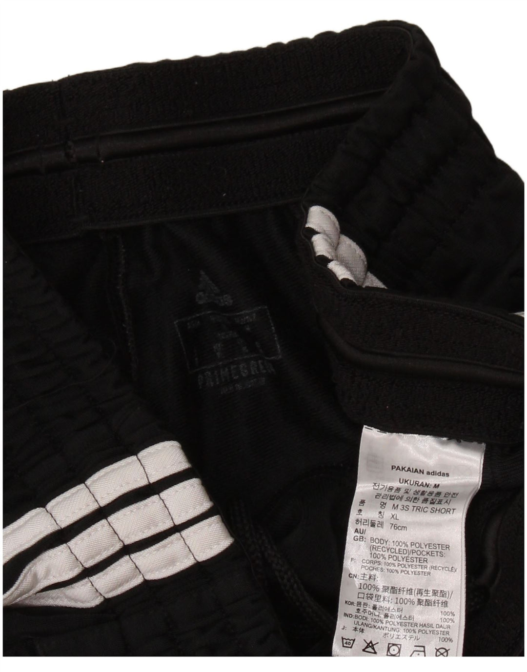 Pantaloni scurți sport pentru bărbați Adidas Primegreen, poliester mediu negru