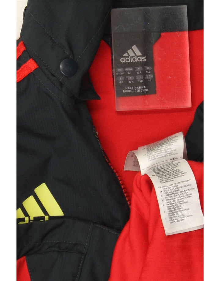 Jachetă de trening cu glugă ADIDAS Munster Rugby pentru băieți 11-12 ani, neagră