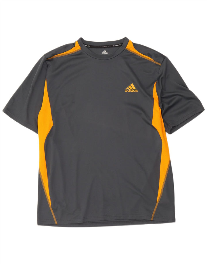 Tricou Adidas Climalite pentru bărbați Top XL Gri poliester color bloc
