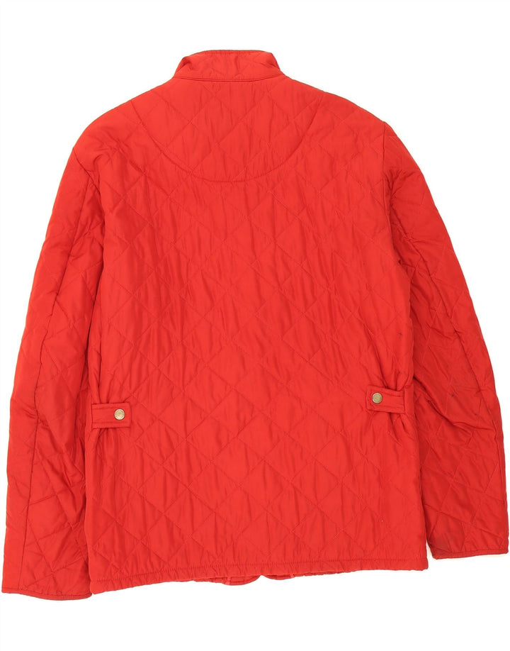 BARBOUR Mens Quilted Jacket UK 36 Small Red Vintage Barbour and Second-Hand Barbour from Messina Hembry 