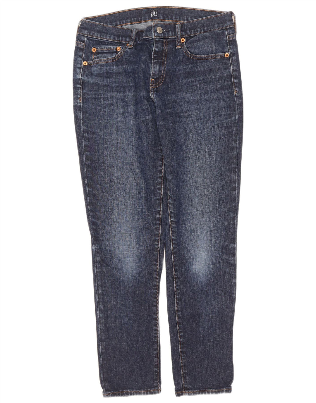 Blugi Gap Femei Girlfriend Slim W26 L27 Albastru Bumbac