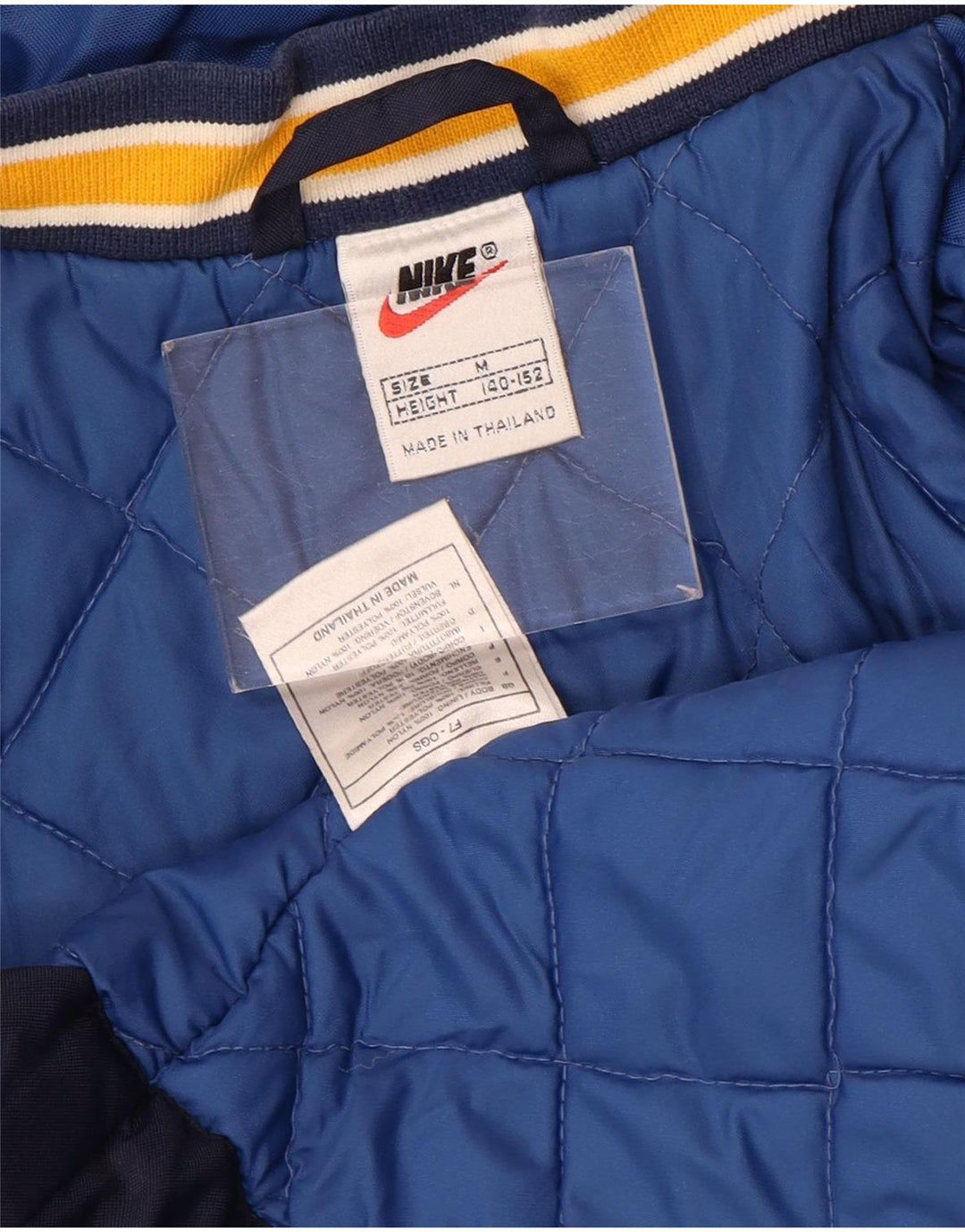 Jachetă căptușită cu grafică Nike pentru băieți 10-11 ani, nailon mediu albastru bleumarin