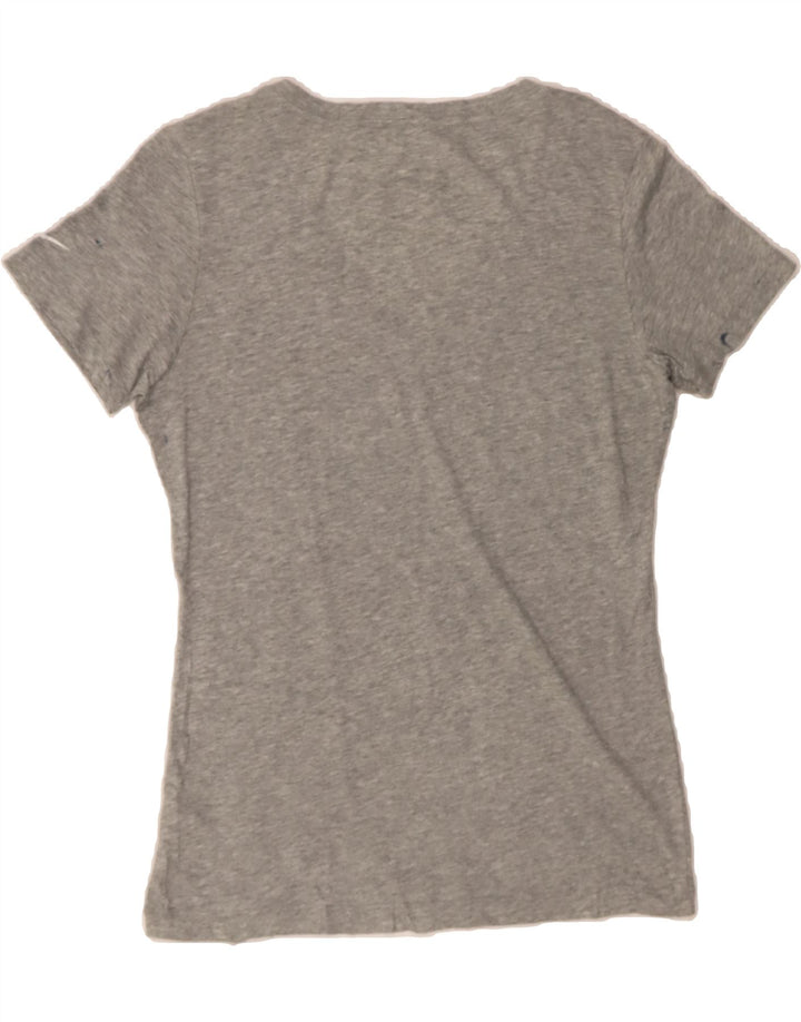 NIKE Womens Slim Fit Graphic T-Shirt Top Large  Grey Polyester Vintage Nike and Second-Hand Nike from Messina Hembry 