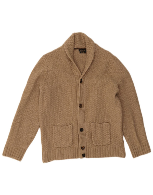 Pulover cardigan Massimo Dutti pentru femei UK 20 2XL Lână bej