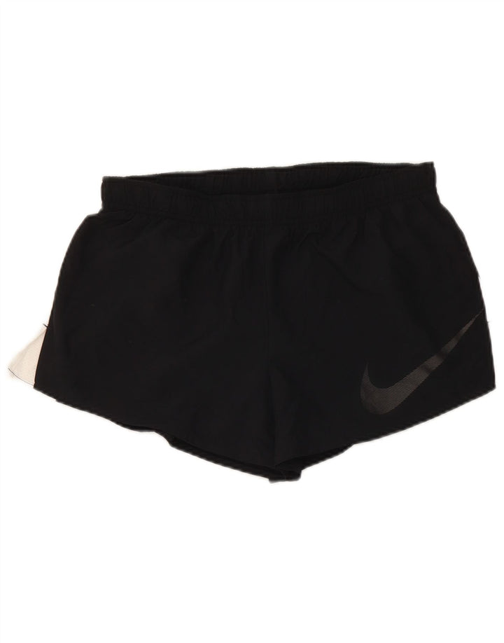 Pantaloni scurti sport Nike pentru femei UK 14 Medium Black Poliester Sports