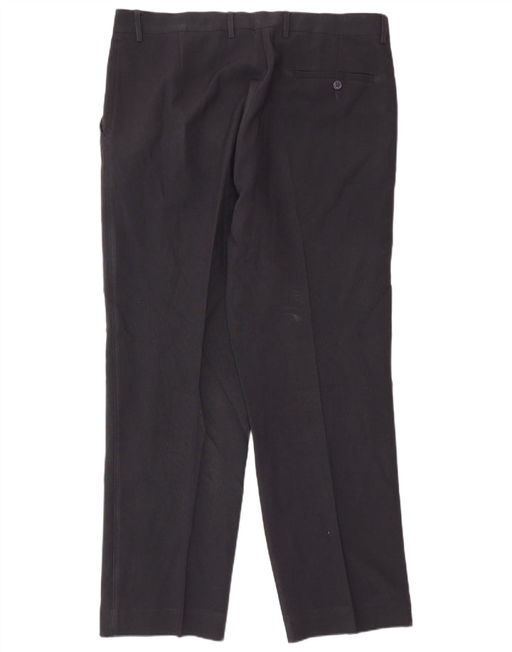 Marks & Spencer Pantaloni drepți pentru bărbați L36 L31 Poliester bleumarin