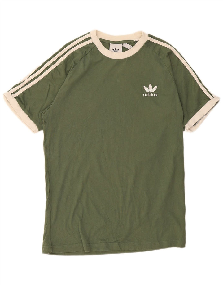 Tricou pentru bărbați Adidas Top Mediu Verde Colorblock Bumbac