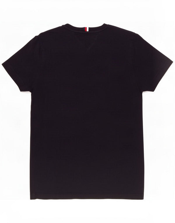 Tricou grafic Tommy Hilfiger pentru bărbați Top mediu din bumbac bleumarin