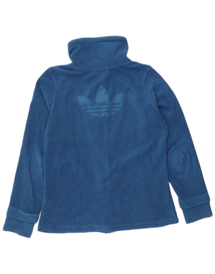 Jachetă Fleece cu grafică Adidas pentru femei EU 42 Poliester albastru mediu
