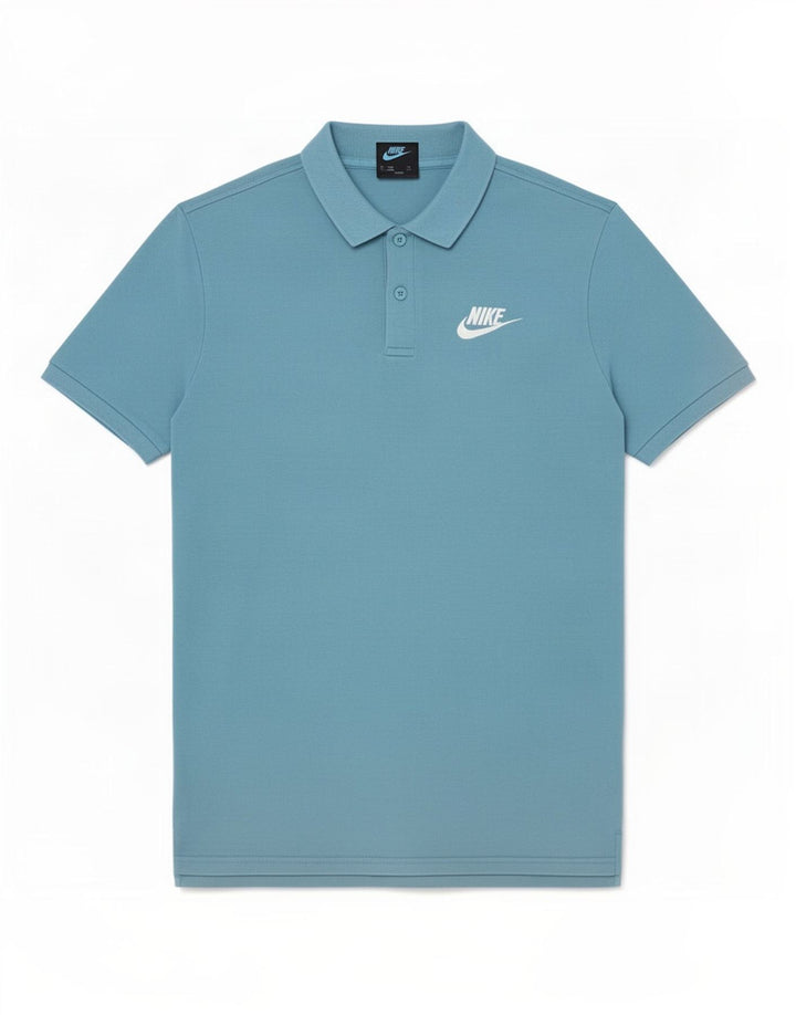 Tricou polo Nike pentru bărbați, mare, albastru, bumbac