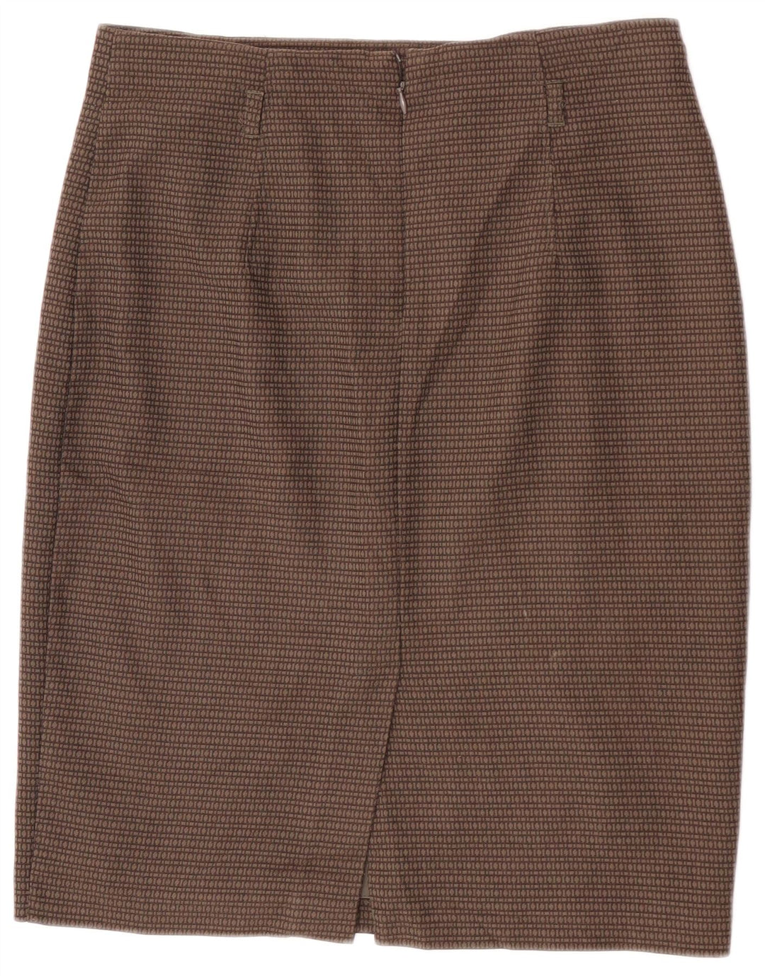 Fusta creion pentru femei Marks & Spencer W32, mare, maro, poliester geometric
