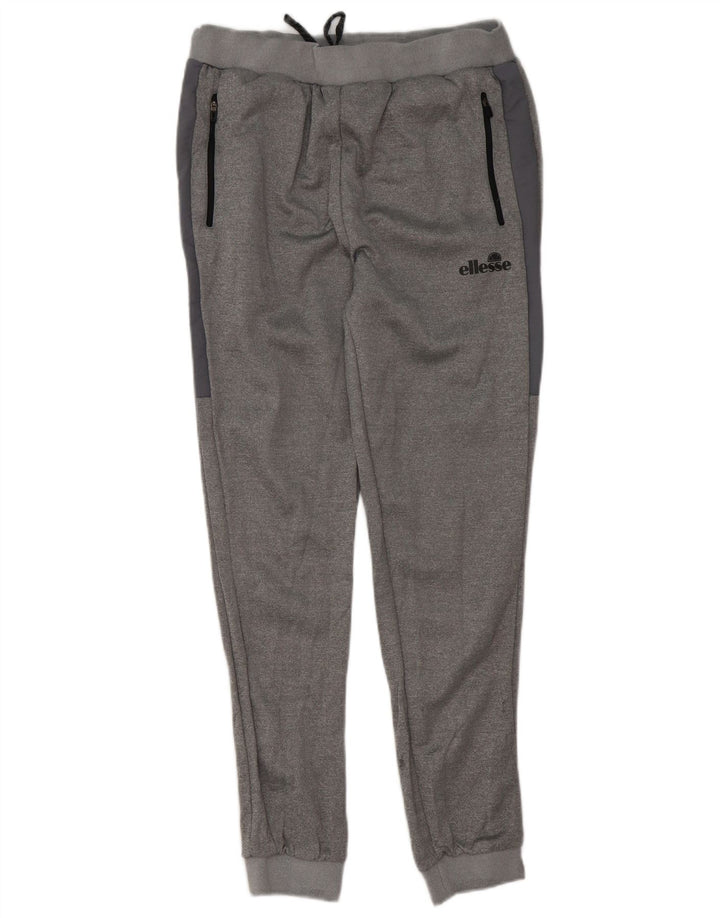 Pantaloni de trening pentru bărbați Ellesse Pantaloni de jogging, mari, gri, poliester cu pete
