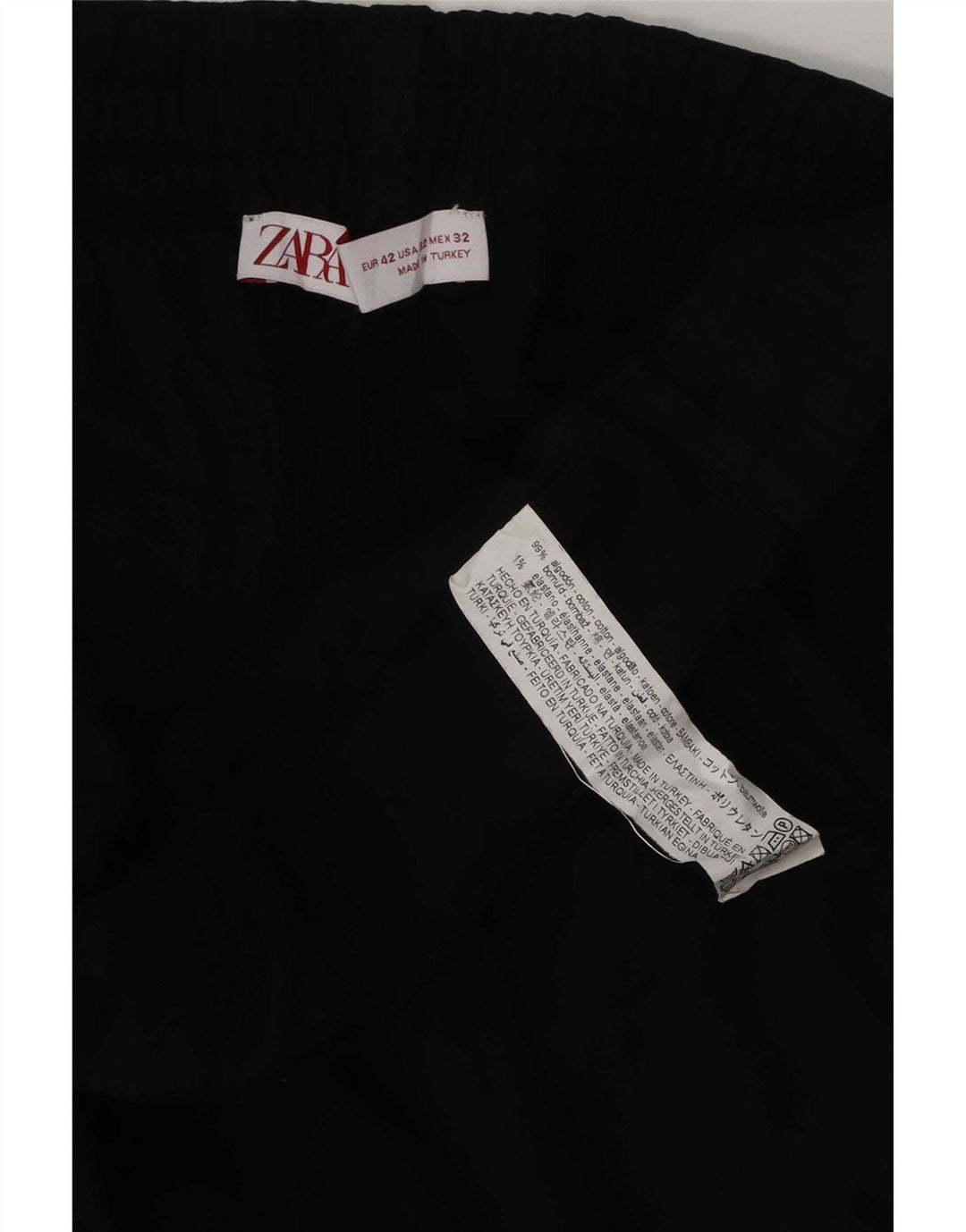 Pantaloni scurți cargo pentru bărbați Zara EU 42 Large W32 Bumbac negru