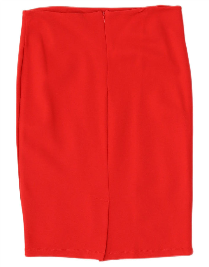 Fusta creion pentru femei Zara, mare W30, viscoza rosie
