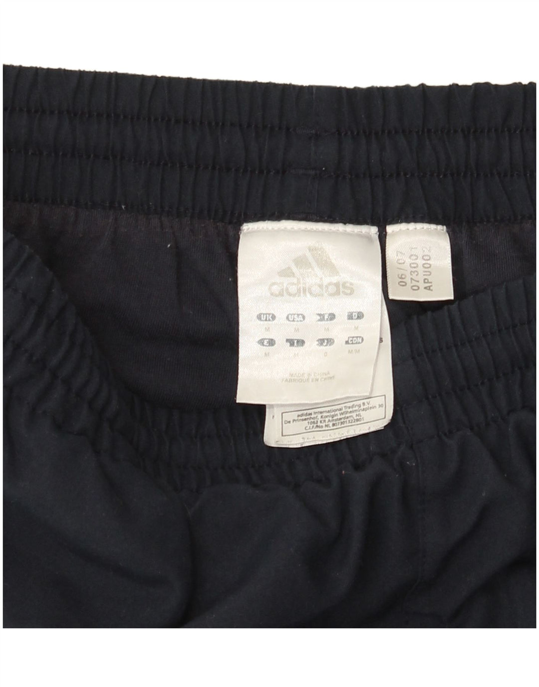 Pantaloni de trening Adidas pentru bărbați, poliester mediu albastru bleumarin