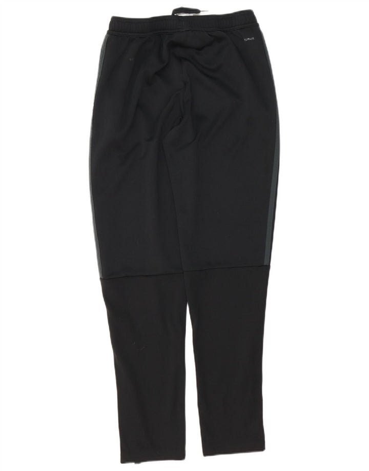 Pantaloni de trening Adidas Climalite pentru baieti 13-14 ani poliester negru