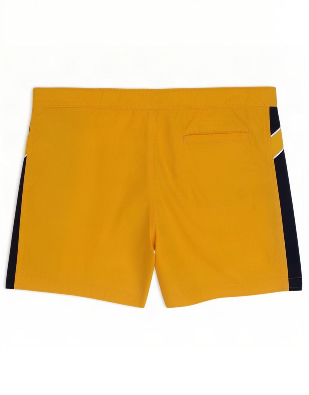 Pantaloni scurți de înot grafic pentru bărbați Champion, din poliester color block, galben mediu