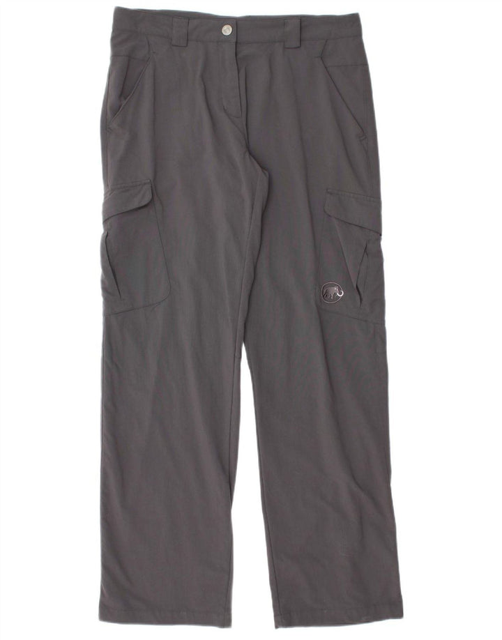 Pantaloni cargo drepti pentru femei MAMMUT UK 16 Large W32 L32 Nylon gri