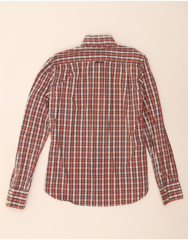 Cămașă pentru bărbați Superdry, bumbac cu carouri medii multicolore