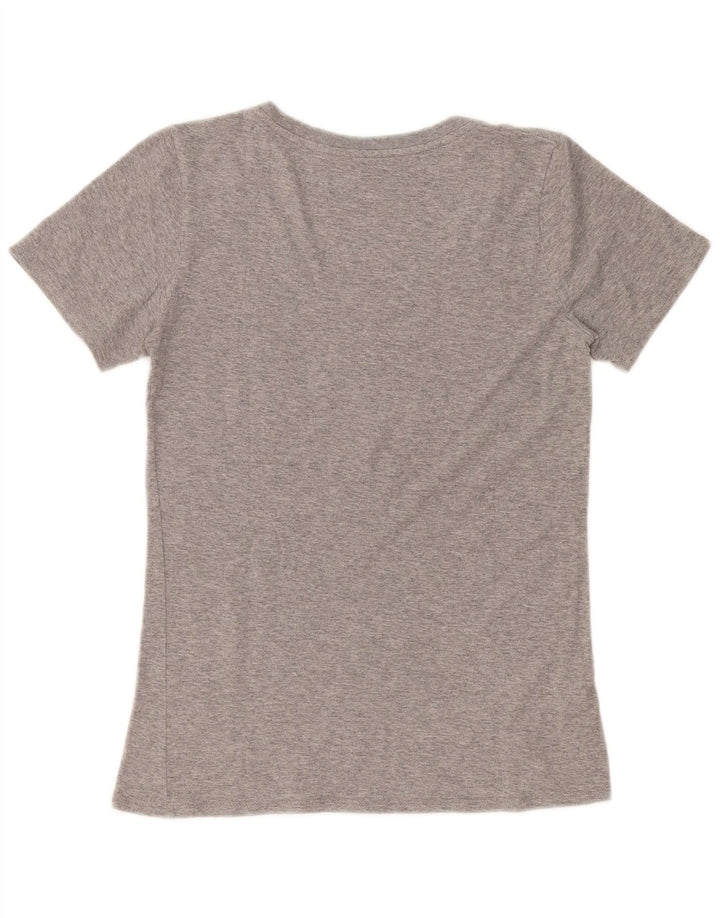 Tricou grafic Nike pentru bărbați, cu croială atletică, top mic, gri, pete