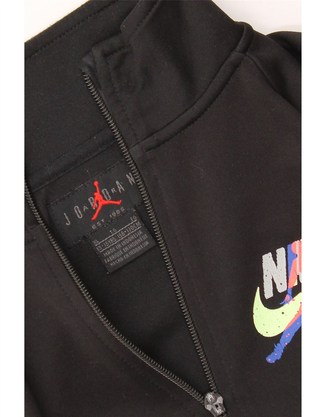 Jachetă de top pentru trening Jordan Boys Graphic 13-14 ani XL Negru