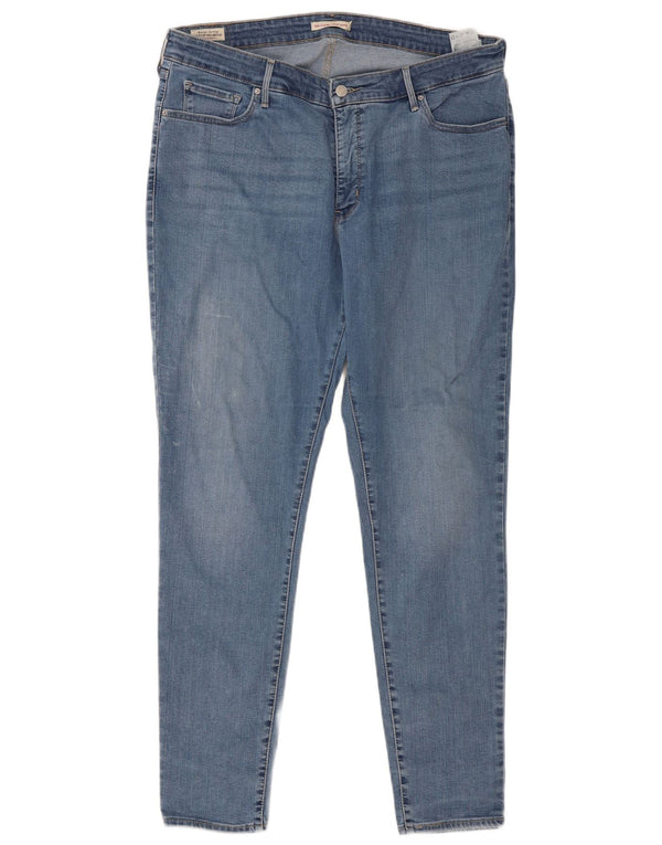 Blugi super skinny 310 Shaping Levi's pentru femei US 22 3XL W38 L32 Bumbac albastru