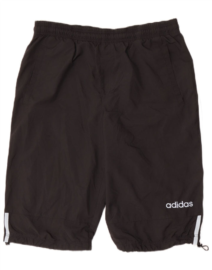 Pantaloni scurți sport pentru bărbați Adidas, poliester mediu negru