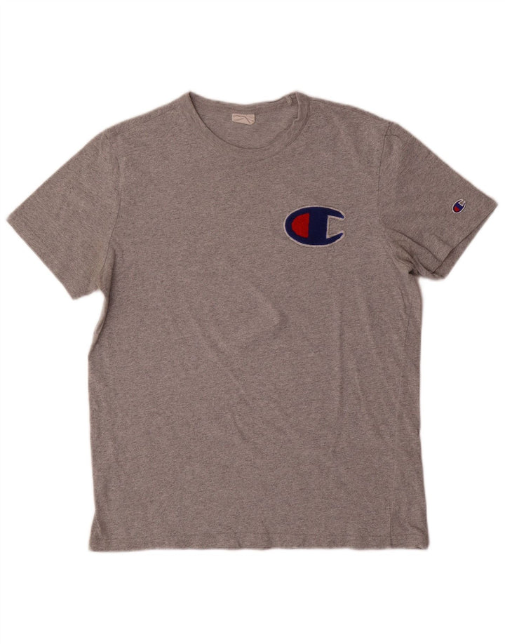 Tricou grafic pentru bărbați Champion Top mare din bumbac gri