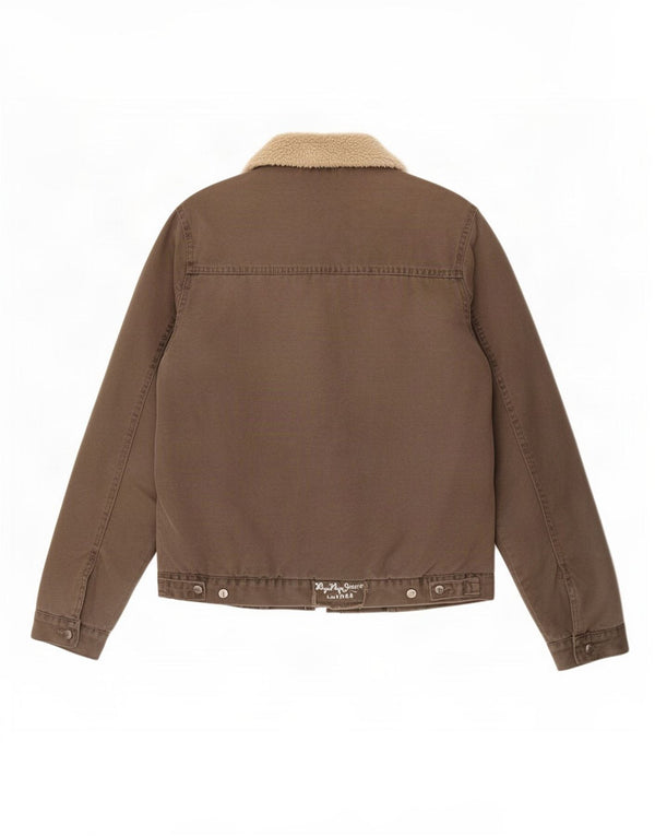 Jachetă vintage pentru bărbați Sherpa Bomber UK 38 Medium Khaki Colorblock