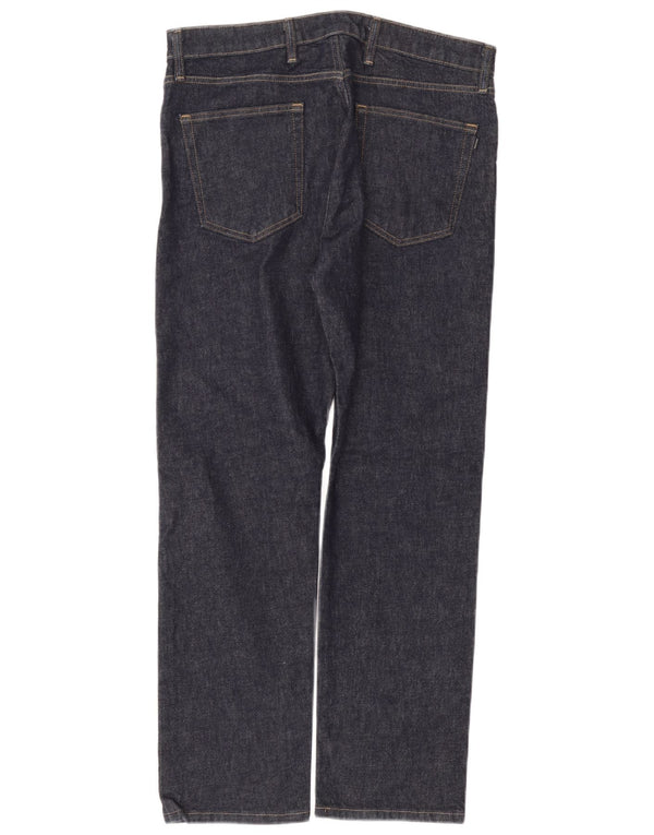 Blugi Dockers pentru bărbați subțiri L34 L32 Bumbac bleumarin