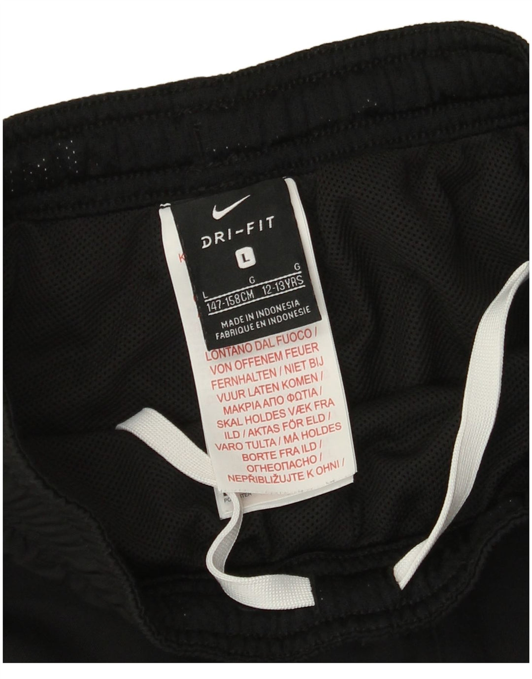 Pantaloni Nike Dri Fit Windbreaker pentru băieți 12-13 ani, mari, negru, poliester