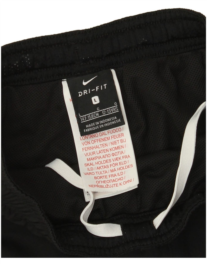 Pantaloni Nike Dri Fit Windbreaker pentru băieți 12-13 ani, mari, negru, poliester
