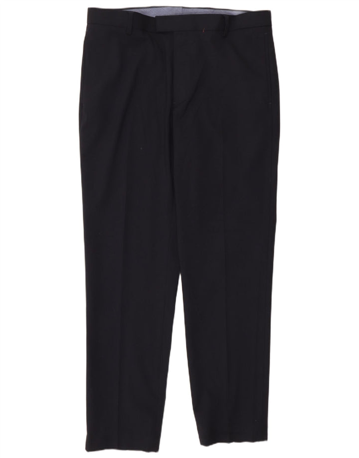 Pantaloni de costum subțiri croiți pentru bărbați Marks & Spencer L36 L31 bleumarin