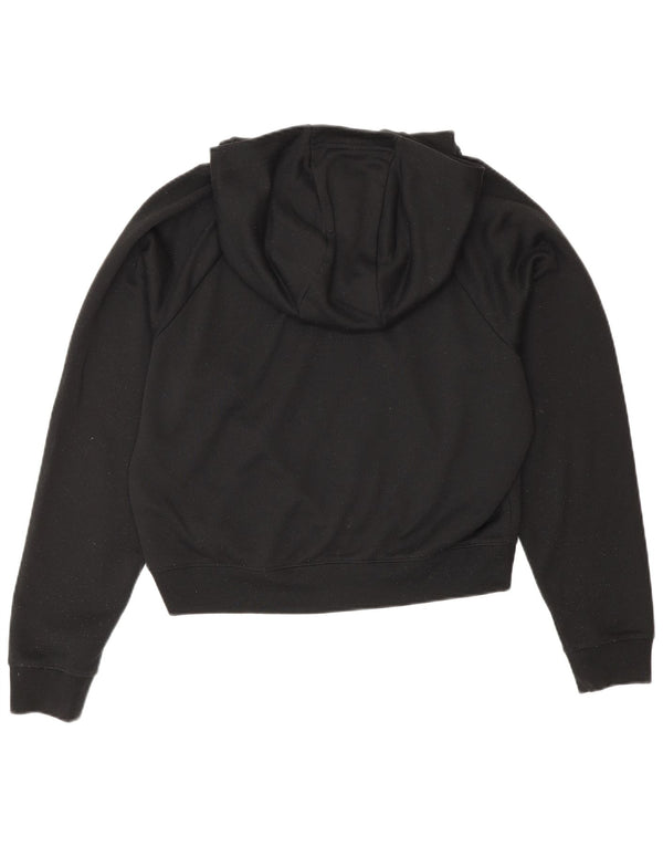 Pulover cu glugă supradimensionat cu grafic Nike pentru femei UK 6 XS Poliester negru
