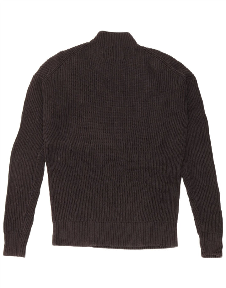 Calvin Klein Jeans Pulover pentru bărbați cu gât țestoasă, mare, negru