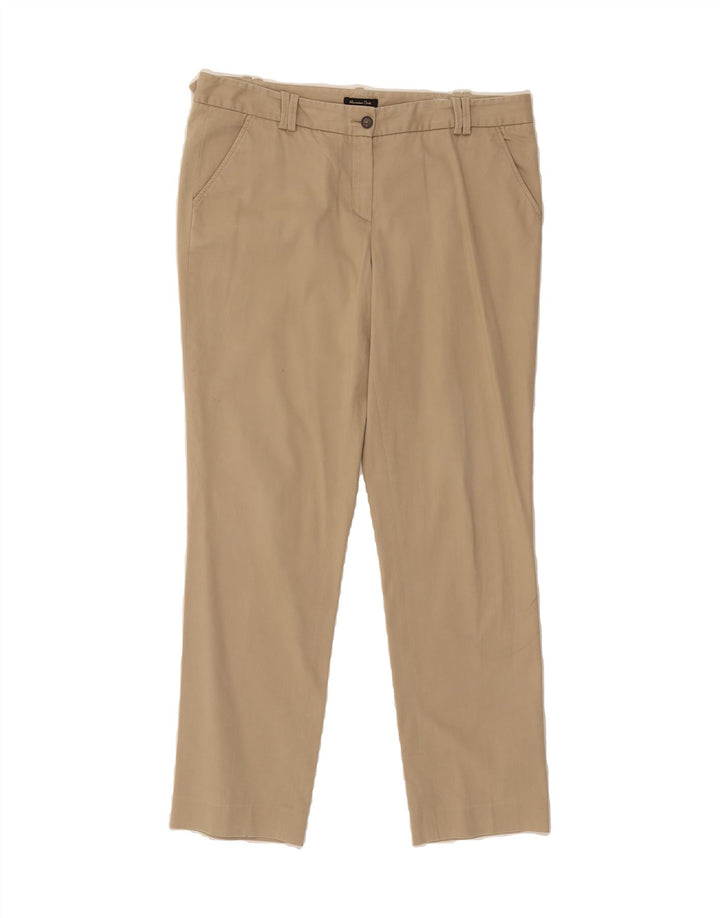 MASSIMO DUTTI Womens Slim Chino Trousers W34 L29 Beige Viscose Vintage Massimo Dutti and Second-Hand Massimo Dutti from Messina Hembry 