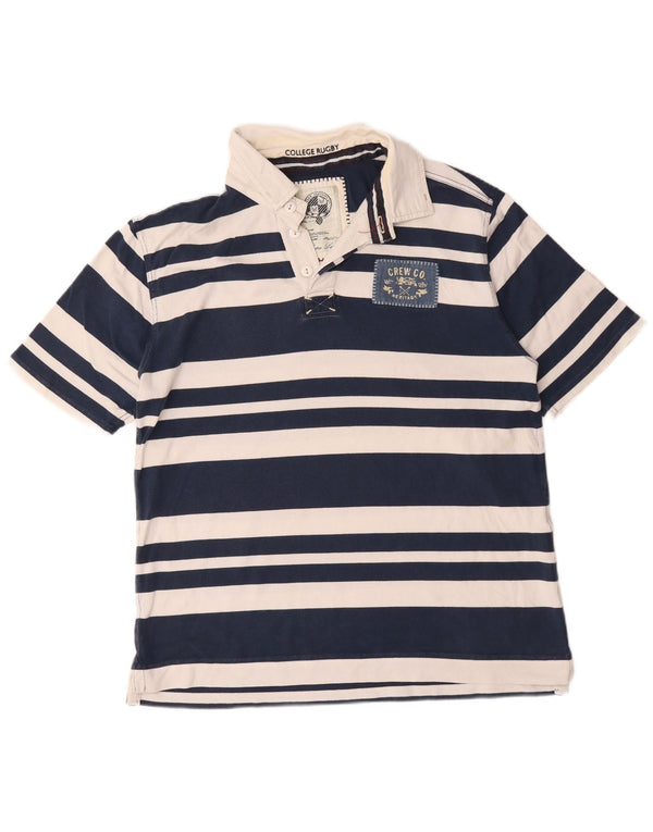 Crew Clothing Tricou polo rugby pentru bărbați XL bleumarin, bumbac cu dungi