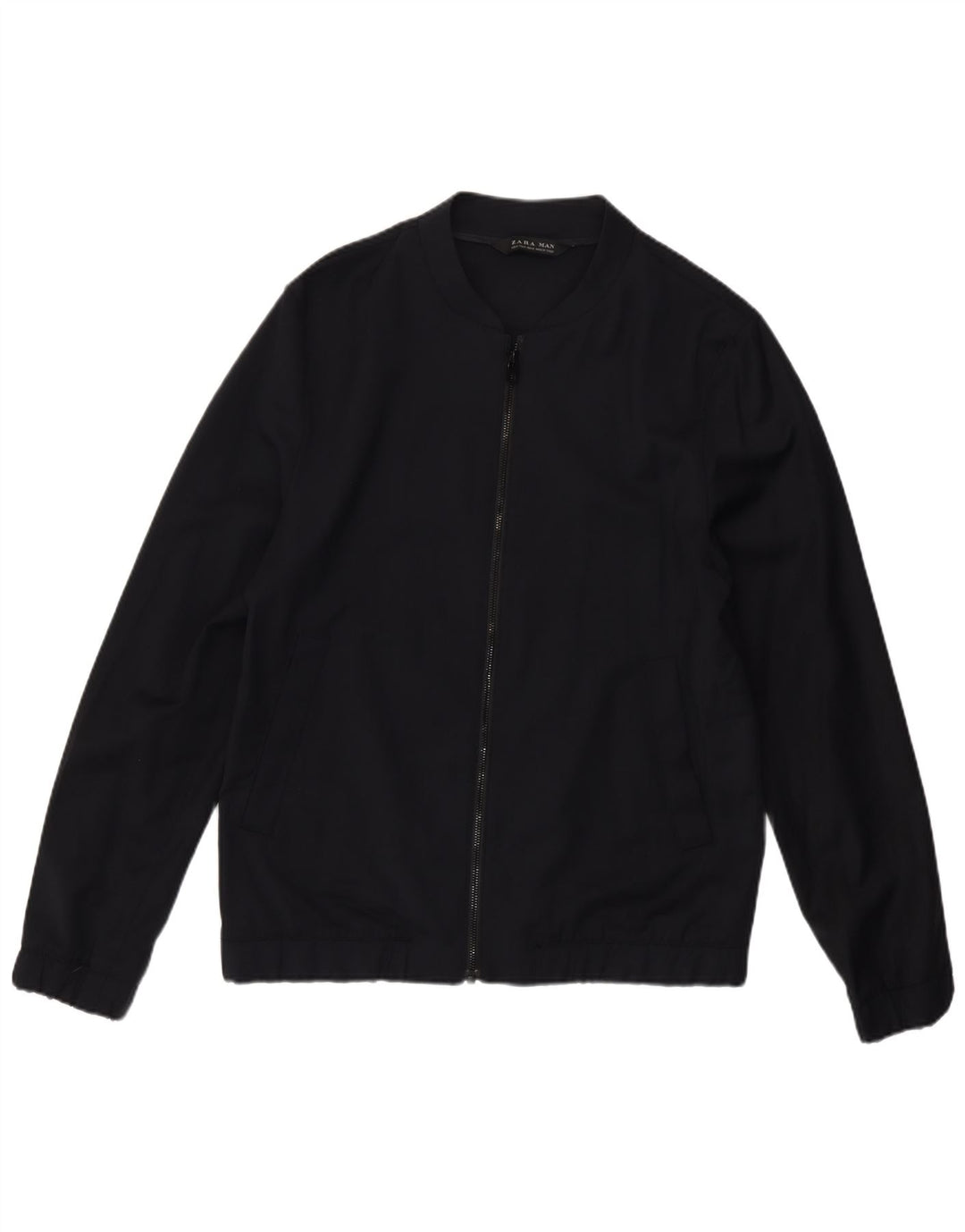 Bomber pentru bărbați Zara UK 38 Mediu Lână bleumarin