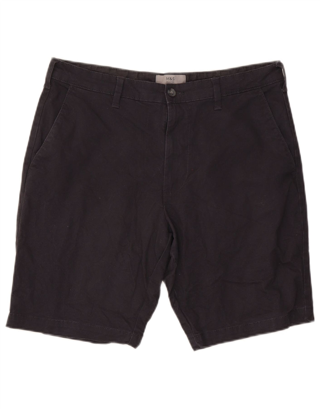 Pantaloni scurți chino pentru bărbați Marks & Spencer W34, mari, albastru, bumbac