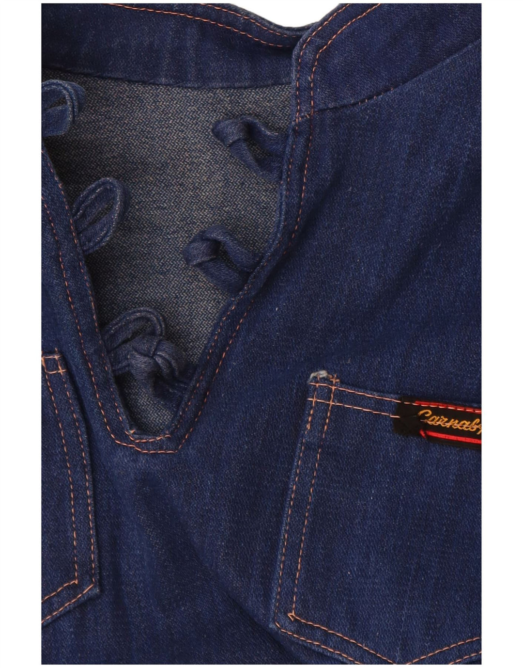 Rochie de denim pentru femei VINTAGE UK 14 Medium Blue