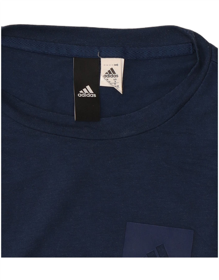 Vest Vest Top Femei Adidas UK 8 Small Bleumarin Tie Dye Poliester