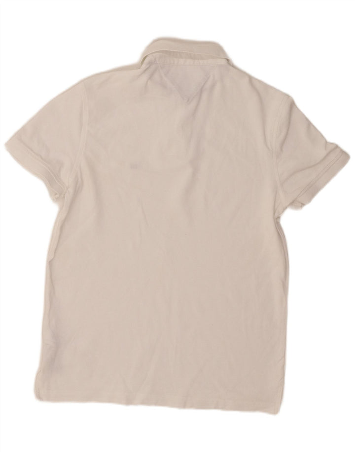 Tricou polo TOMMY HILFIGER pentru bărbați, bumbac alb mic