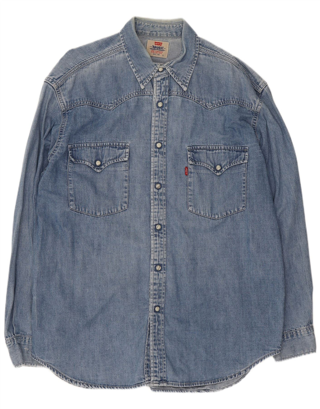 Cămașă de blugi pentru bărbați Levi's, mare, albastru, bumbac