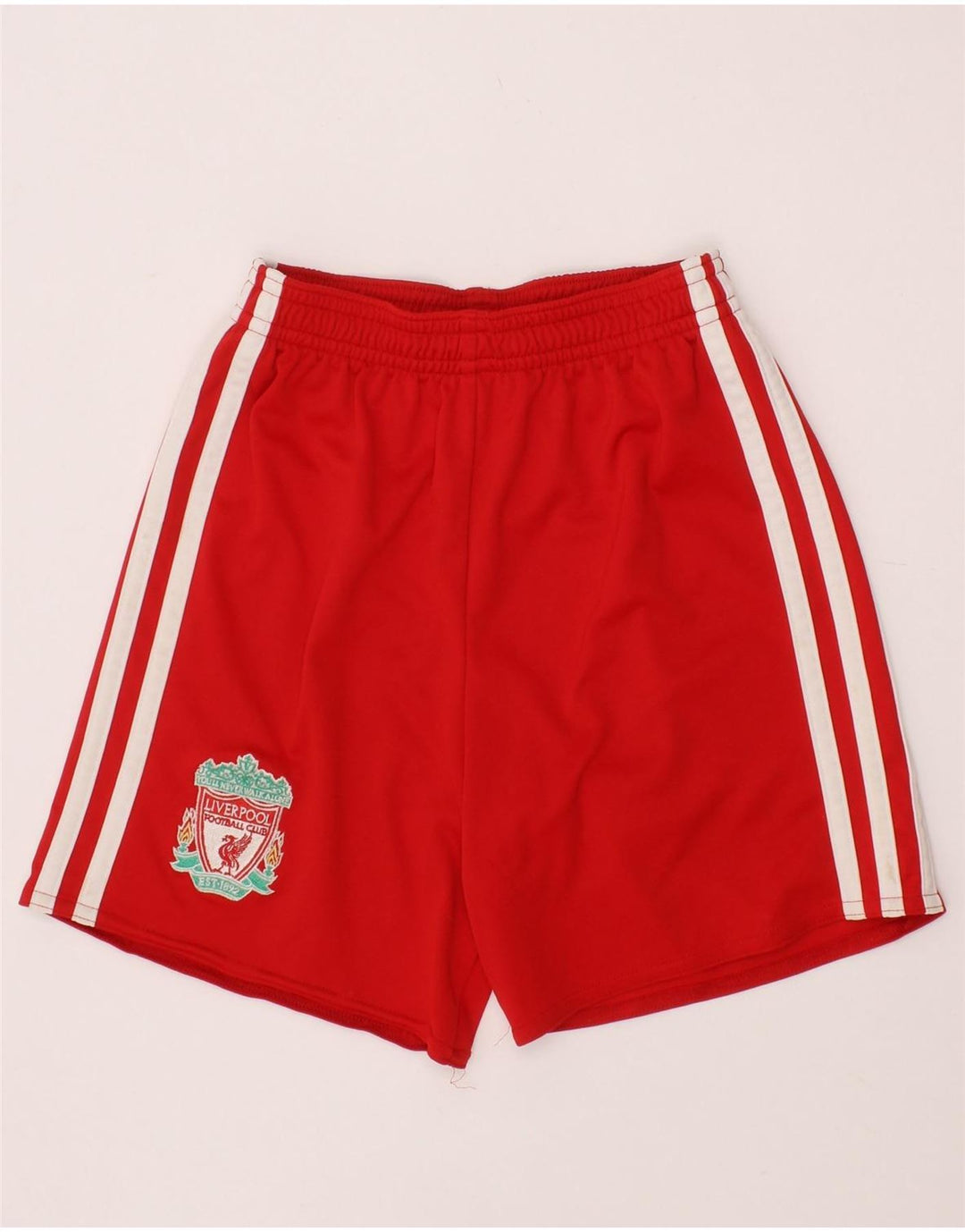 Pantaloni scurți sport Liverpool pentru băieți ADIDAS 5-6 ani poliester roșu